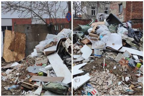 W centrum miasta urosła góra… śmieci Życie Pabianic
